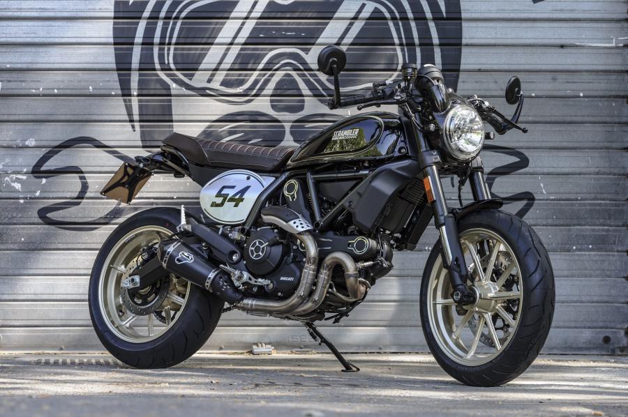 Ducati Scrambler Cafe Racer Accessorised